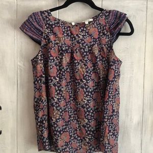 Madewell cap sleeve blouse